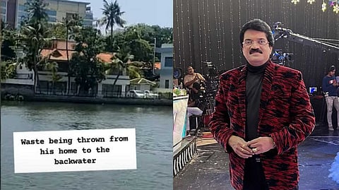 കായലിലേക്ക് മാലിന്യം വലിച്ചെറിഞ്ഞു; ഗായകന്‍ എംജി ശ്രീകുമാറിന് 25,000 രൂപ പിഴ