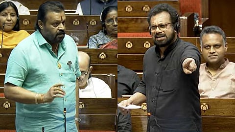 വഖഫ് നിയമ ഭേദഗതി ബില്‍: രാജ്യസഭയില്‍ 'മലയാളി' പോര്; കൊമ്പുകോർത്ത് ജോൺ ബ്രിട്ടാസും സുരേഷ് ഗോപിയും