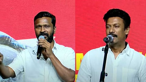 'കമ്യൂണിസം വലിയ മാറ്റം കൊണ്ടുവരും, തീ തന്നെയാണ്'; സിപിഐഎം പാര്‍ട്ടി കോണ്‍ഗ്രസ് വേദിയിലെത്തി സമുദ്രക്കനിയും വെട്രിമാരനും