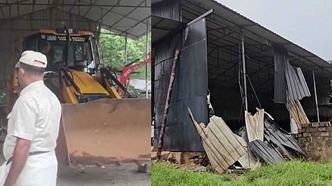 അനധികൃതമായി അറവുമാലിന്യം സൂക്ഷിച്ചു, ദ്രവമാലിന്യം തോട്ടിൽ തള്ളി; കാട്ടിപ്പാറയിൽ കെട്ടിടം പൊളിച്ച് നീക്കാൻ നടപടി ആരംഭിച്ചു