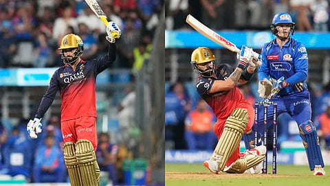 IPL 2025 | RCB vs MI | മുംബൈയ്ക്ക് മുന്നില്‍ റണ്‍‌മല തീർത്ത് ബെംഗളൂരു; കോഹ്‌ലിക്കും പാട്ടീദാറിനും അർധ സെഞ്ചുറി, വിജയലക്ഷ്യം 222