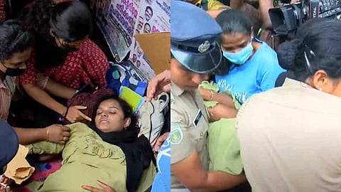 ഏത്തമിട്ട് വനിതാ CPO റാങ്ക് ഹോള്‍ഡേഴ്സിന്‍റെ പ്രതിഷേധം; കുഴഞ്ഞുവീണ ഉദ്യോഗാർഥിയെ ആശുപത്രിയിലെത്തിച്ചത് ചെന്നിത്തലയുടെ വാഹനത്തില്‍