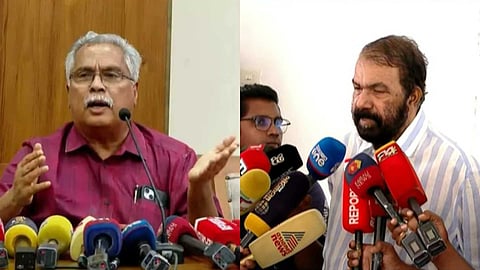 മാസപ്പടിക്കേസിൽ ബിനോയ് വിശ്വം ഉത്കണ്ഠപ്പെടേണ്ട, കേസ് രാഷ്ട്രീയ ദുഷ്ടലാക്കോടെ: ശിവന്‍കുട്ടി