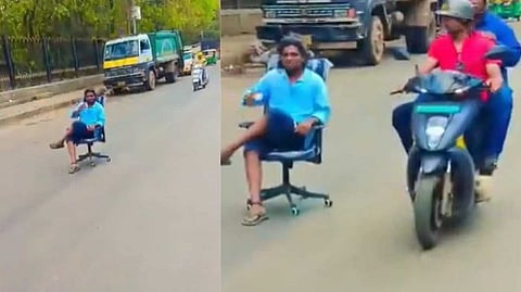 നടു റോഡില്‍ കസേരയിട്ടിരുന്ന് ചായ കുടിക്കുന്നത് റീലാക്കി; ബെംഗളൂരുവില്‍ യുവാവ് അറസ്റ്റില്‍