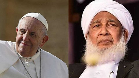 Pop Francis  | മാനവനന്മയ്ക്കായി സേവനകാലം ഉപയോഗപ്പെടുത്തിയ മാര്‍പാപ്പ; അനുശോചനം അറിയിച്ച് ഇന്ത്യന്‍ ഗ്രാന്‍ഡ് മുഫ്തി