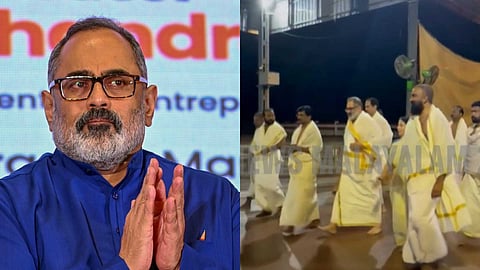 ഗുരുവായൂർ ക്ഷേത്രത്തിലെ റീല്‍സ് ചിത്രീകരണം: രാജീവ് ചന്ദ്രശേഖറിനെതിരെ പരാതി