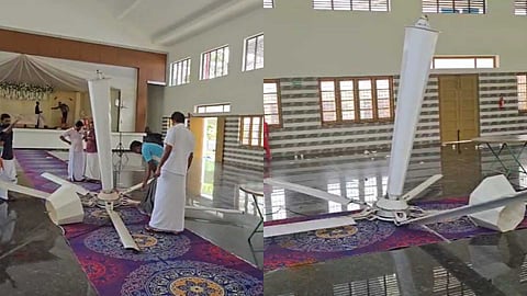 മനസമ്മത ചടങ്ങിനിടയില്‍ ഫാന്‍ പൊട്ടി വീണു; അഞ്ച് പേർക്ക് പരിക്ക്