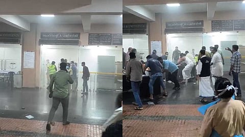 കോഴിക്കോട് മെഡിക്കല്‍ കോളേജ് ആശുപത്രിയിലെ കാഷ്വാലിറ്റിയില്‍ പുക; ഷോര്‍ട്ട് സര്‍ക്യൂട്ടെന്ന് നിഗമനം