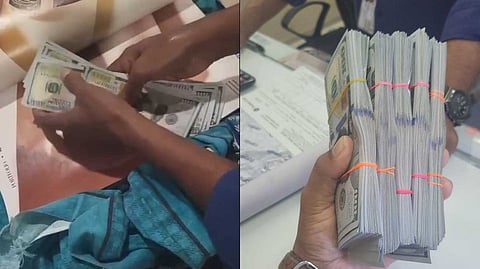 പുസ്തകത്തിൽ ഒളിപ്പിച്ച നിലയില്‍ പണം; നെടുമ്പാശേരി വിമാനത്താവളത്തിൽ നിന്നും 42 ലക്ഷത്തോളം വിദേശ കറന്‍സി പിടികൂടി