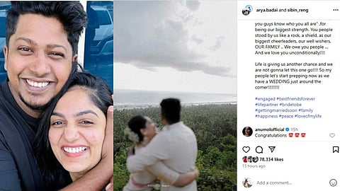 "സമാധാനത്തോടെ ചാരി നിൽക്കാനുള്ള തോളായതിനും മകൾക്ക് നല്ല അച്ഛനായതിനും നന്ദി "; വിവാഹിതയാകുന്നുവെന്ന്  നടി ആര്യ ബാബു, വരൻ ബിഗ് ബോസ് താരം സിബിൻ