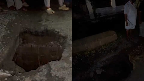 സംസ്ഥാന പാതയിൽ പാറേമ്പാടത്ത്‌ കൽവർട്ട്‌ തകർന്നു; കുന്നംകുളം-കോഴിക്കോട്‌ സംസ്ഥാനപാതയിലെ ഗതാഗതം പൂർണമായും നിലച്ചു