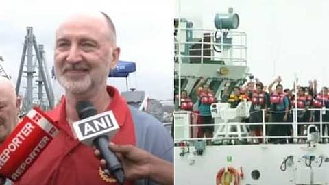 "രക്ഷപ്പെടുത്തിയതിന് കോസ്റ്റ് ഗാർഡിന് നന്ദി"; മുങ്ങിയ കപ്പലിലെ ജീവനക്കാരെ കൊച്ചിയിലെത്തിച്ചു