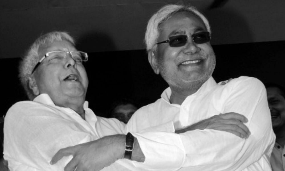 Lalu Prasad and JD (U) senior leader Nitish Kumar in 2014 - Getty Images