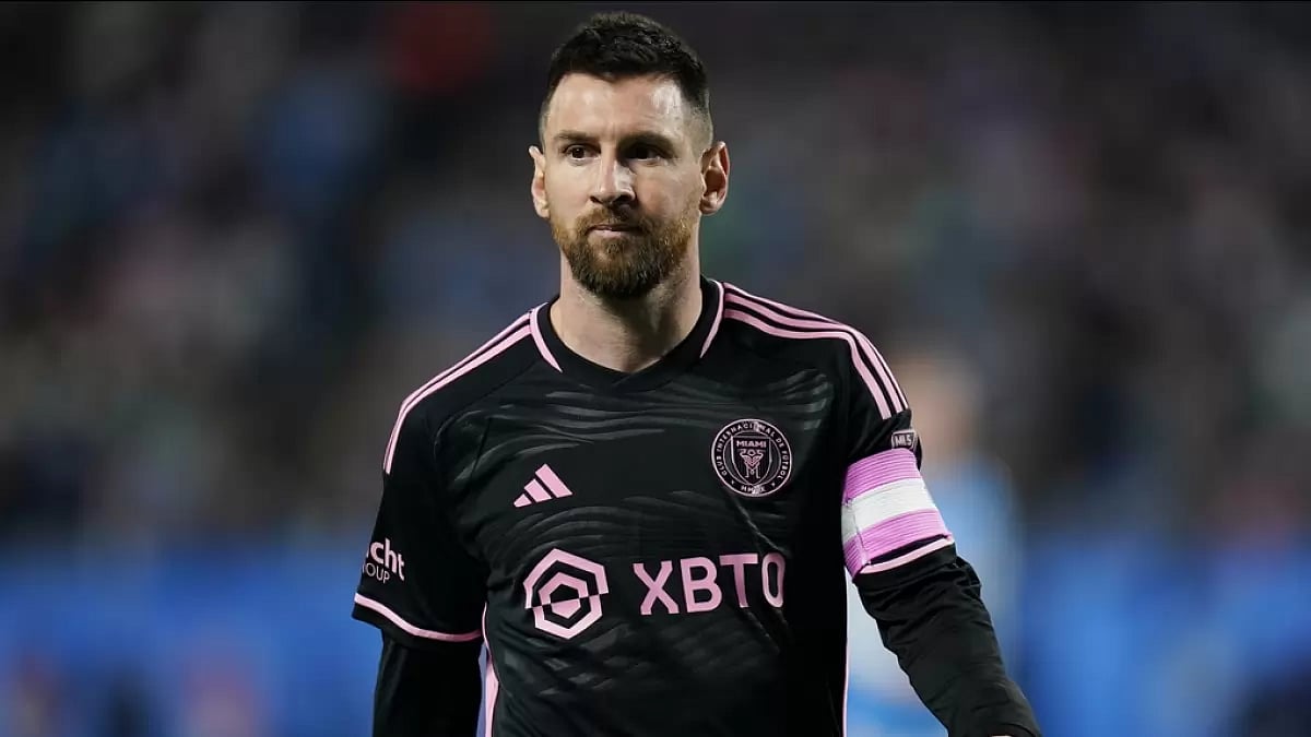 Lionel Messi in action for Inter Miami during an MLS game. 
 - AP Photo/Erik Verduzco