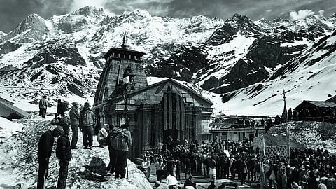 The Kedarnath Temple in Uttarakhand. 