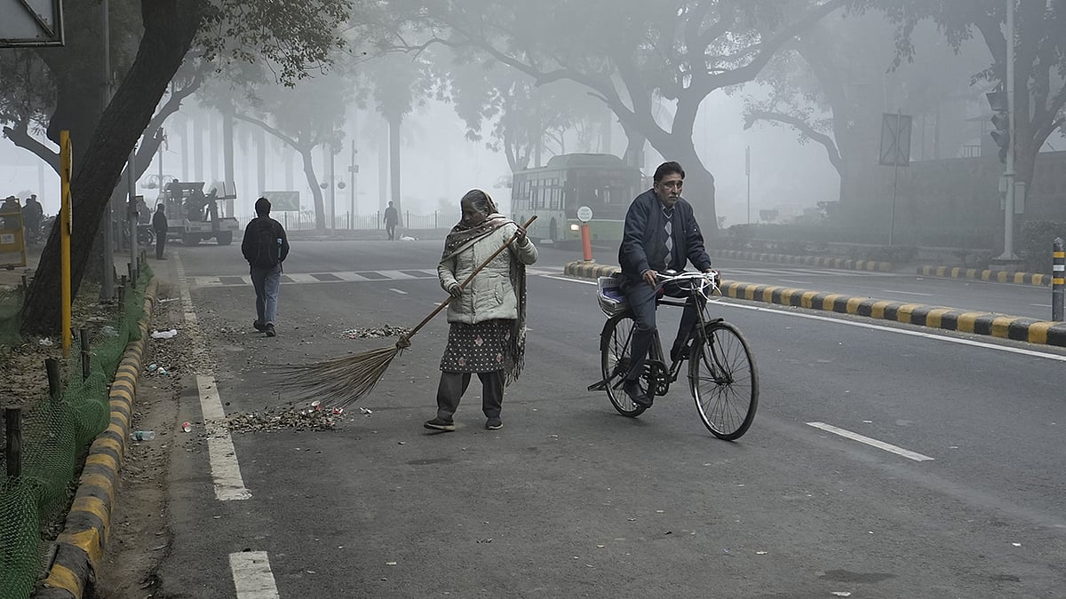 Photo: PTI/Kamal Kishore : Winter in Delhi