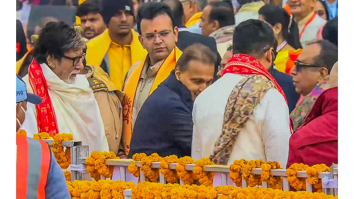 | Photo: PTI : Amitabh Bachchan and Abhishek Bachchan 
