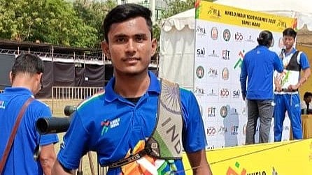 KIYG  : Archer Shubham Kumar secures the gold at the Khelo India Youth Games, Tamil Nadu 2023 at the Nehru Park Sports Complex.
