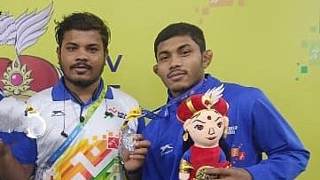 Photo: SAI : Alanis Cubeleo from Kerala dominates the road cycling arena at ECR (Mahabalipuram-Kovalam) at the ongoing KIYG 2023 in Chennai.