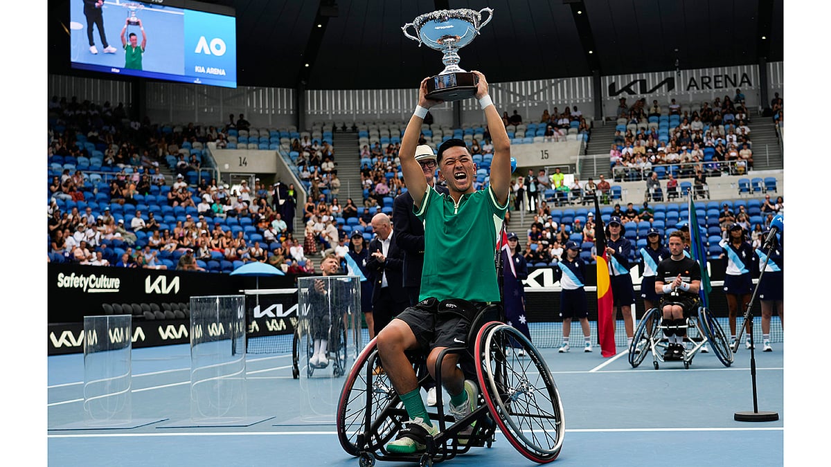 Mens wheelchair Australian Open tennis championships 