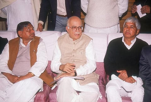 Lalu Prasad Yadav, Mulayam Singh Yadav, Lal Krishna Advani 