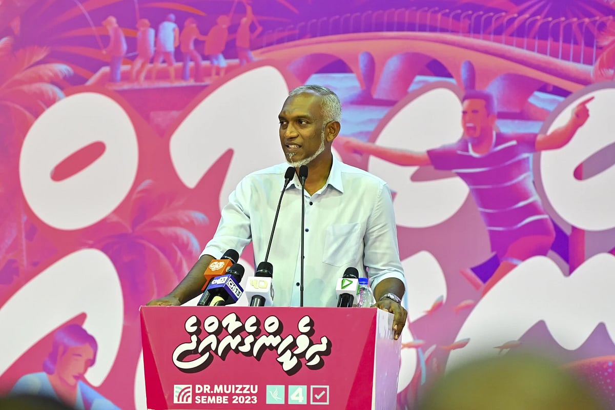 AP : Maldives President Mohamed Muizzu.