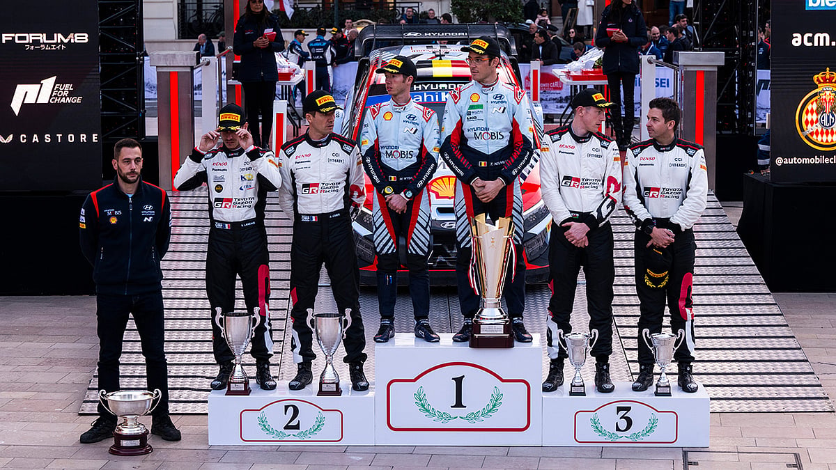 Thierry Neuville, Sebastien Ogier, Elfyn Evans