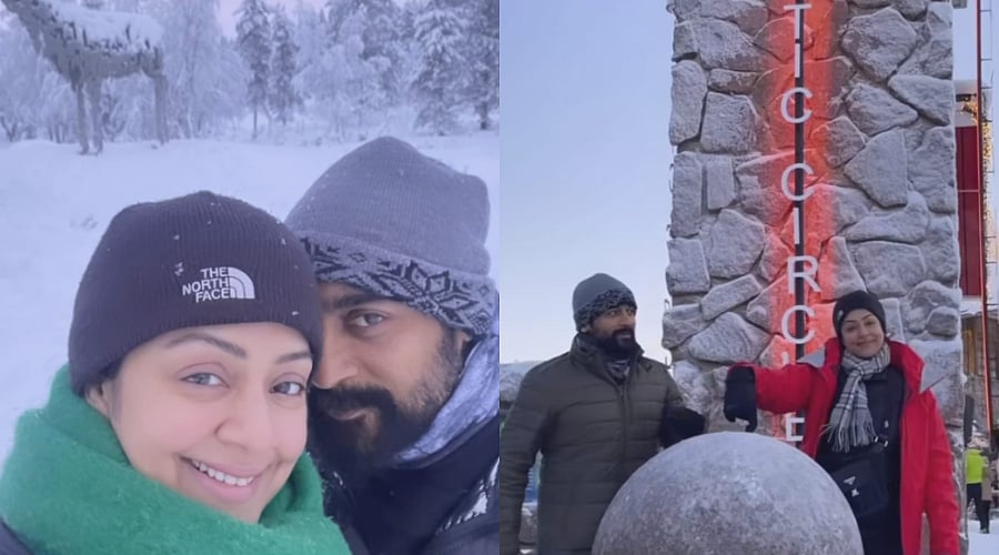 Instagram : Suriya and Jyotika enjoy vacation in Finland