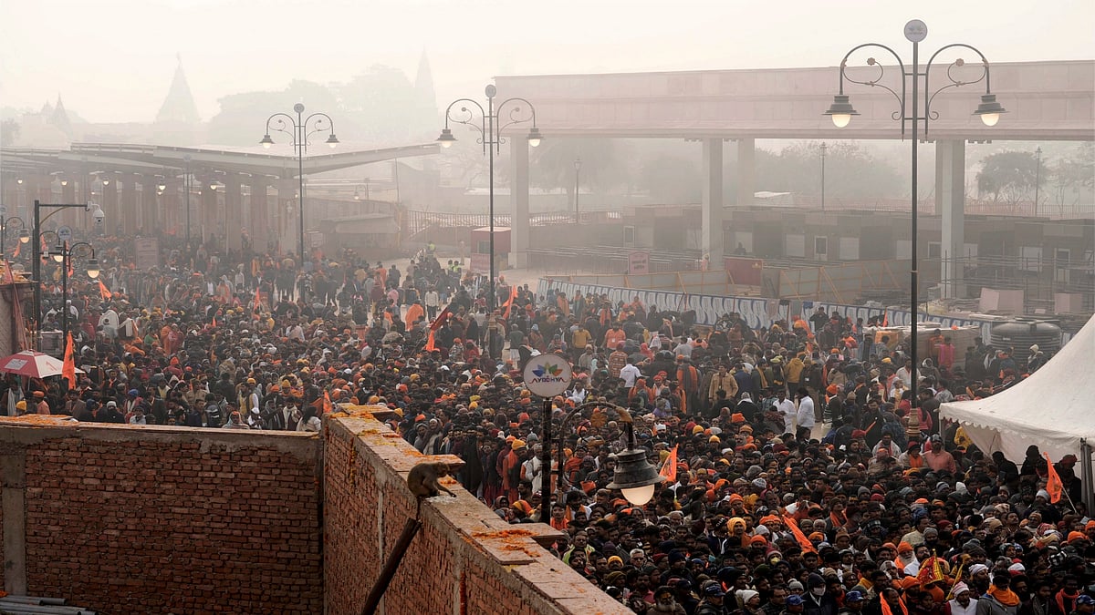 PTI : Devotees started gathering at the temple from the wee hours on Tuesday 