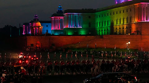 Rehearsal For Beating Retreat Ceremony