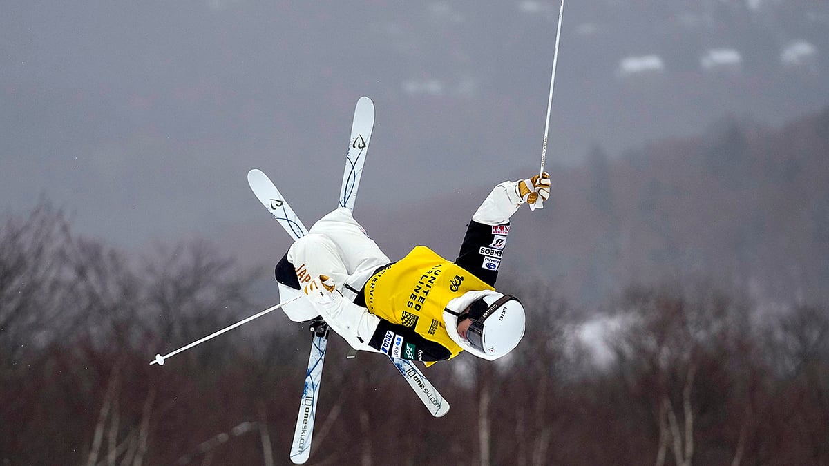 World Cup freestyle moguls skiing competition 