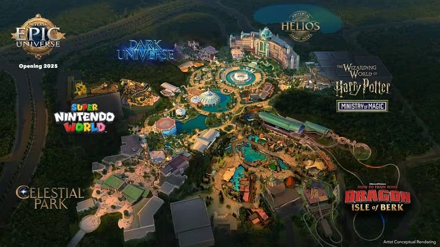 Universal Orlando Resort : A bird's eye view of Universal Epic Universe