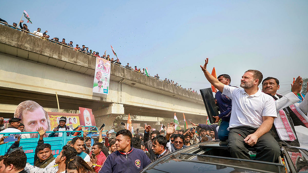 Photo: PTI : Congress Nyay Yatra enters Bihar