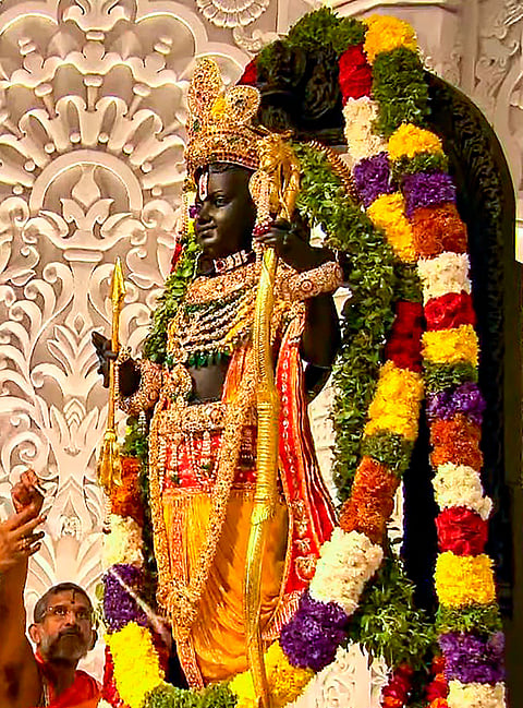 Ram Lalla idol by Arun Yogiraj.
