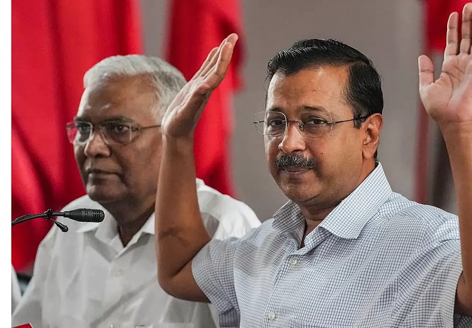 PTI Photo : Delhi CM Kejriwal's wife lashes out at PM Modi |