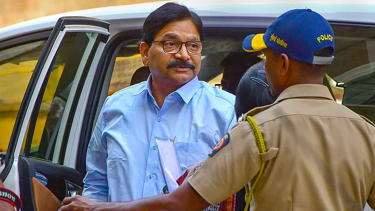Ravindra Waikar fielded by the Shiv Sena from Mumbai North West seat - Photo: PTI