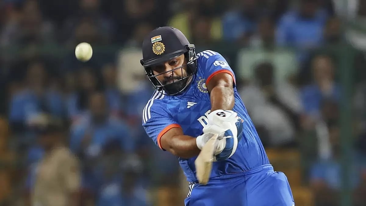 AP : India captain Rohit Sharma scored an unbeaten 121 in the third T20I against Afghanistan in Bengaluru