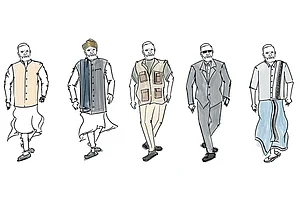 Illustrations by Chaitanya Rukumpur : No choice is impulsive. Neither outfits nor colour palettes are picked on a whim.