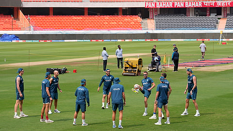 India England Cricket practice session 