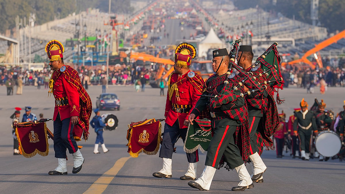 Rehearsal For Beating Retreat Ceremony