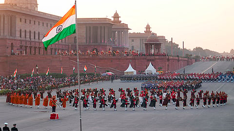Rehearsal For Beating Retreat Ceremony
