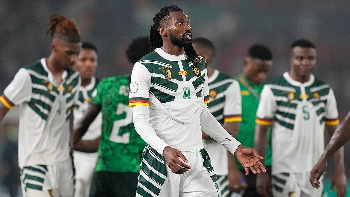 AFCON Soccer: Nigeria vs Cameroon - Photo: AP/Sunday Alamba