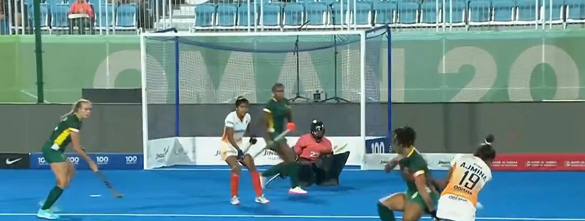Screengrab: X (@FIH_Hockey) : Six different players scored for India against South Africa.