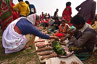 The Fair That Still Keeps Barter System Alive Getty Images : A tribal woman from the Tiwa community exchanges goods in the form of barter system