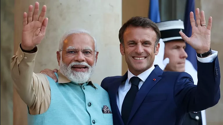 Prime Minister Narendra Modi and French President Emmanuel Macron. - Twitter\ PM Modi