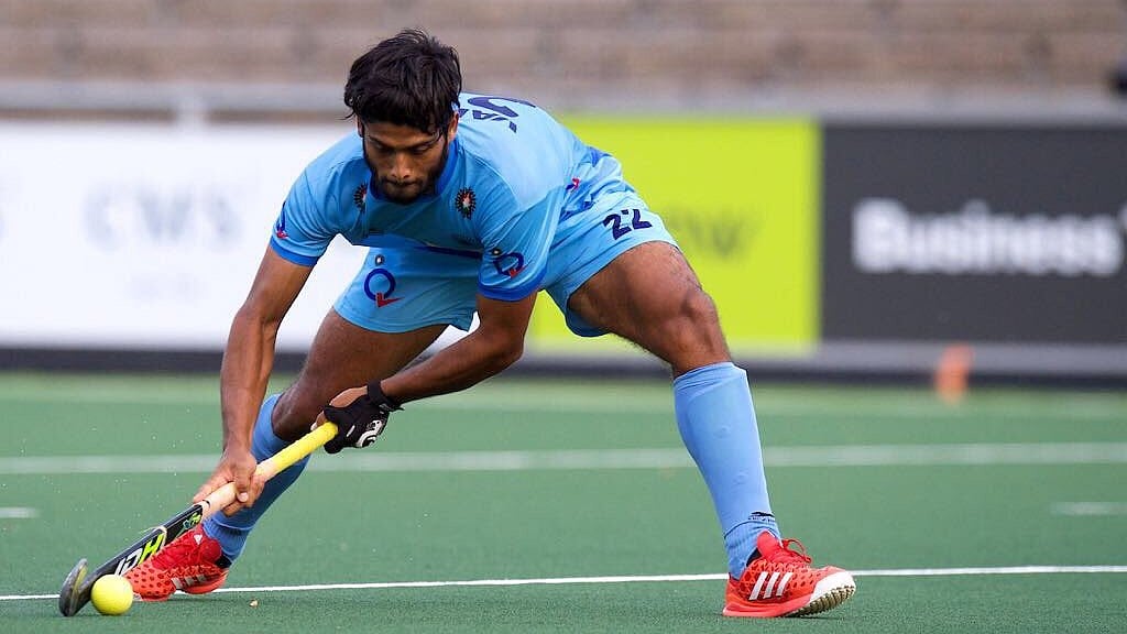 Photo Courtesy: X/ @varunhockey : Indian hockey player Varun Kumar.