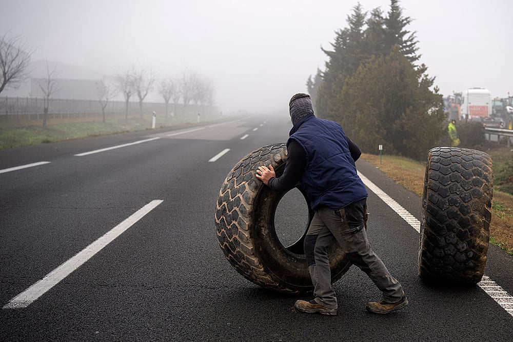 Spain Farmers protest