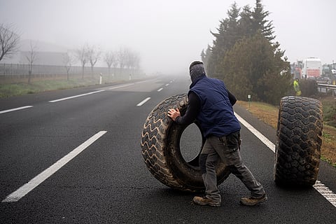 Spain Farmers protest