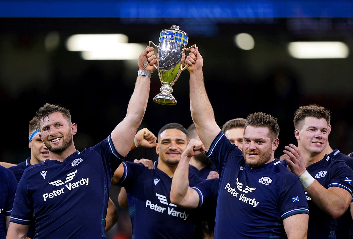 | Photo: David Davies/PA via AP : Six Nations Rugby Union Match: Scotland vs Wales 