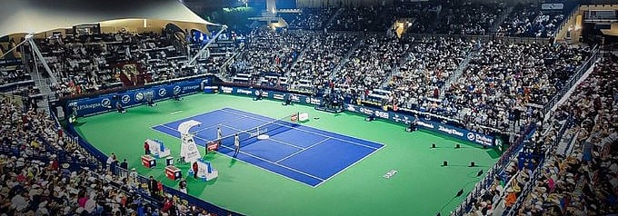 (Photo: X|DDFTennis)  : Dubai Duty-Free Tennis Championships 2024. 
